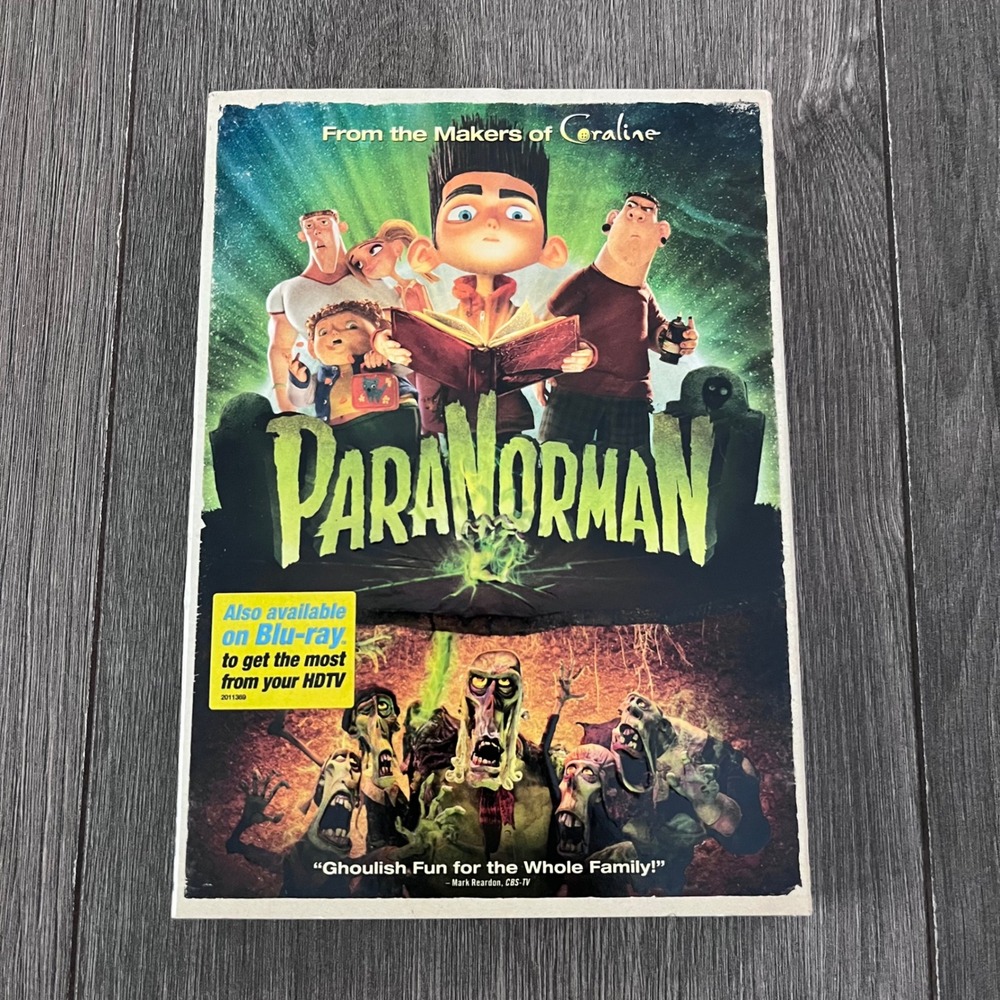 ParaNorman DVD Laika Studios Animated Movie with Slipcover Widescreen Sealed!